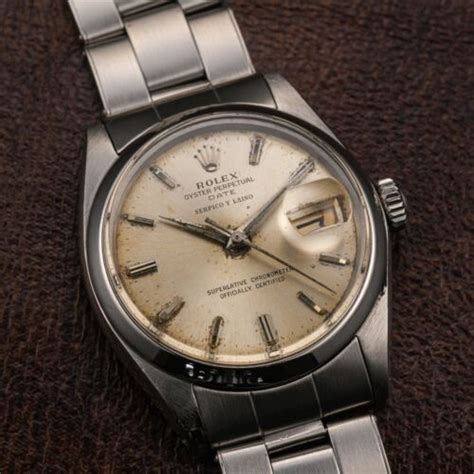 Rolex Oyster Perpetual Date 1500 double name serpico y laino